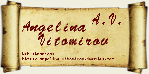 Angelina Vitomirov vizit kartica